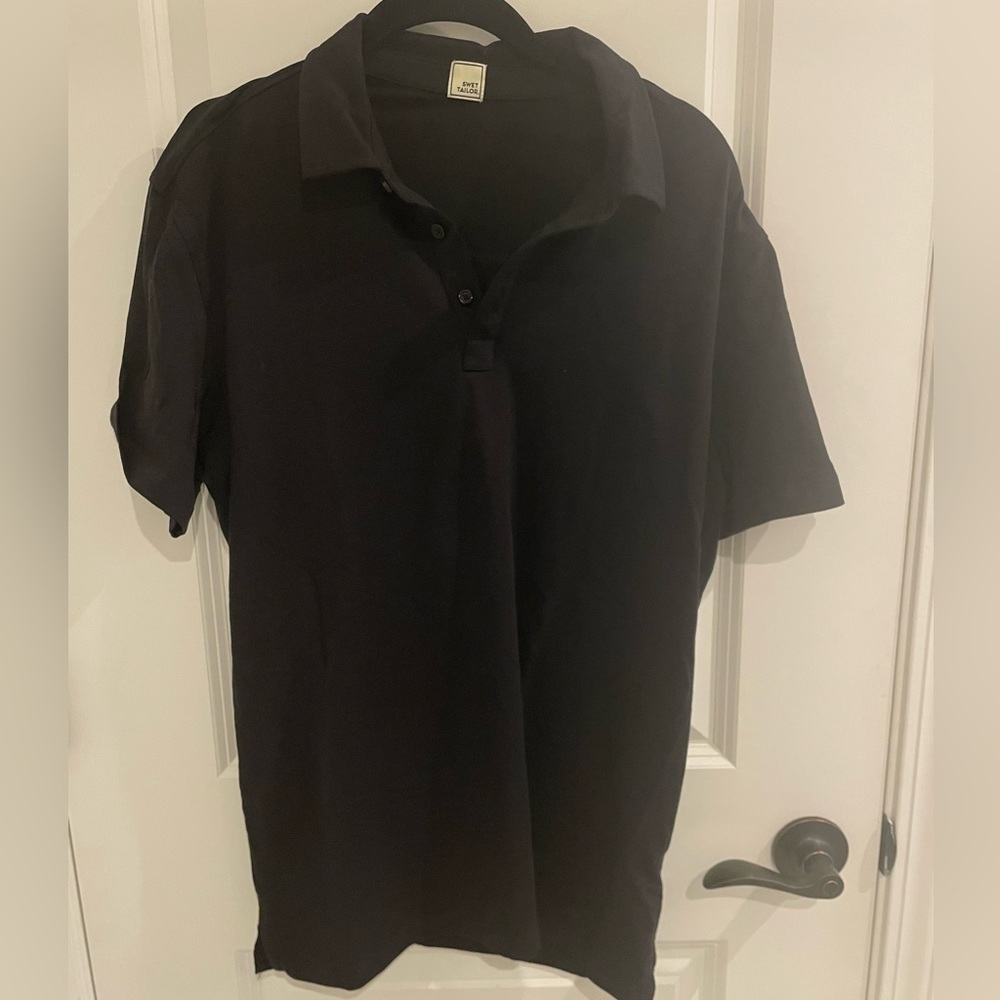 Men’s Swet Tailor black polo shirt. Size M